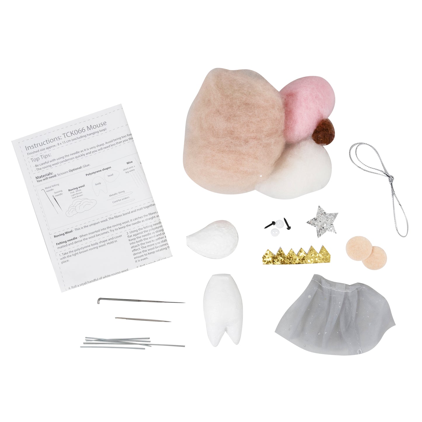 Needle Felting Kit: Nordic Mouse