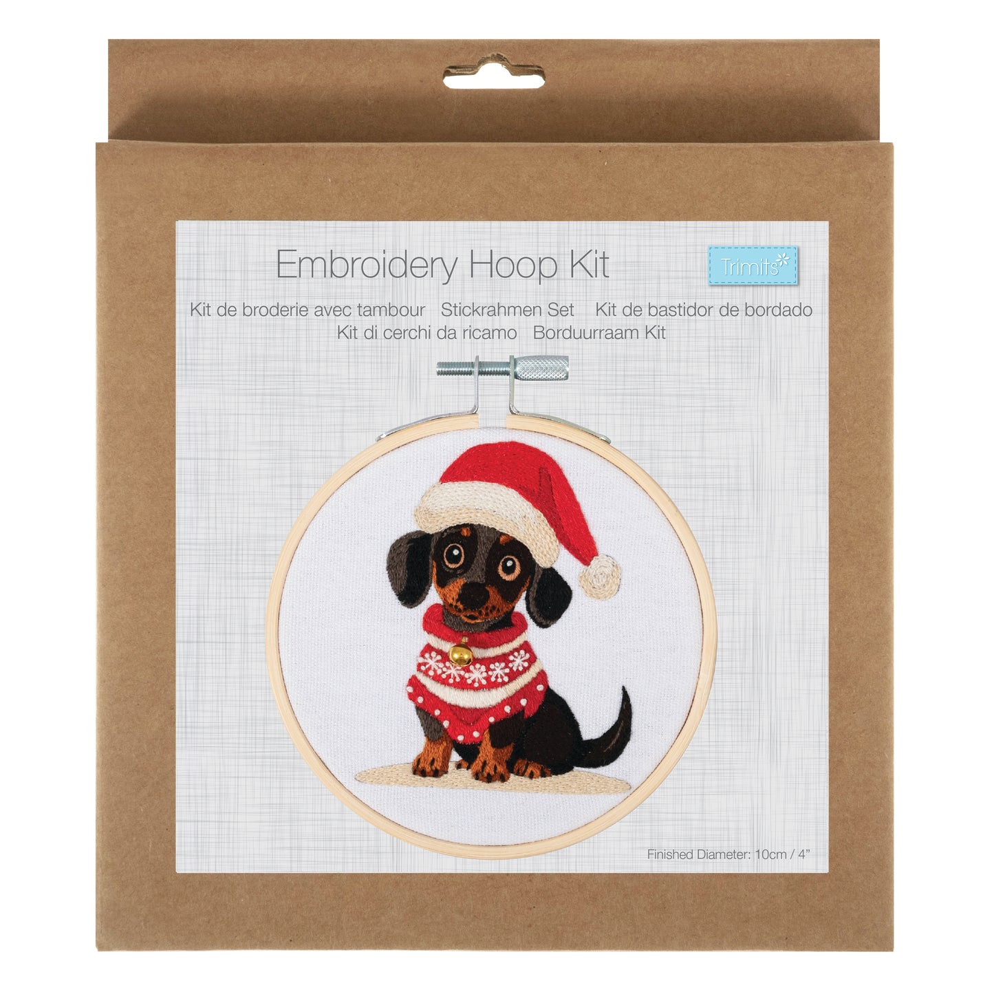 Embroidery Kit with Hoop: Mini: Woof