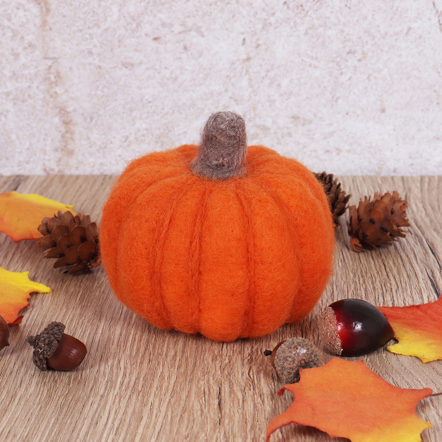 Needle Felting Kit: Pumpkin