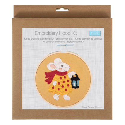 Embroidery Kit with Hoop: Mini: Miss Mouse