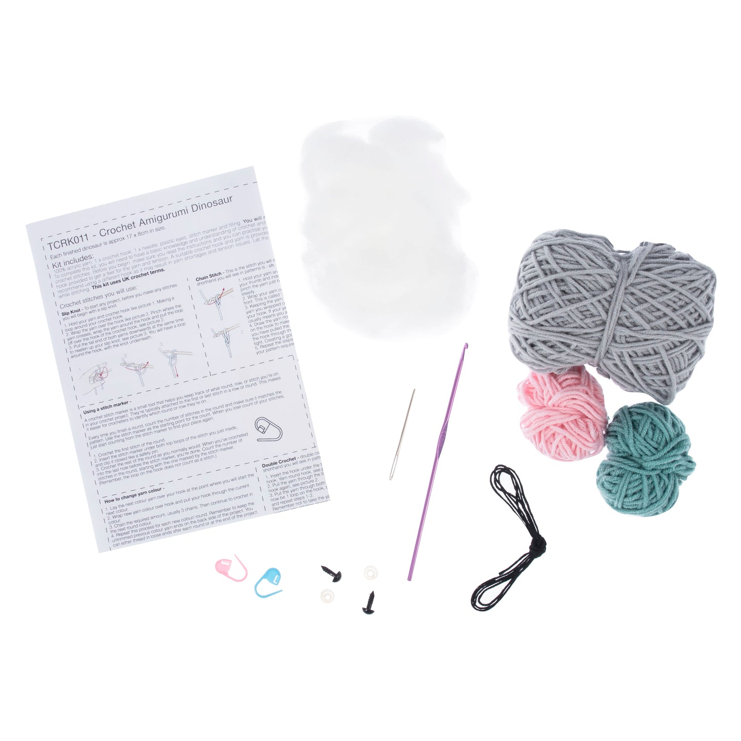 Crochet Kit: Amigurumi: Dinosaur