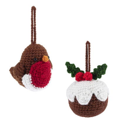 Crochet Kit: Amigurumi: Christmas: Robin & Pudding