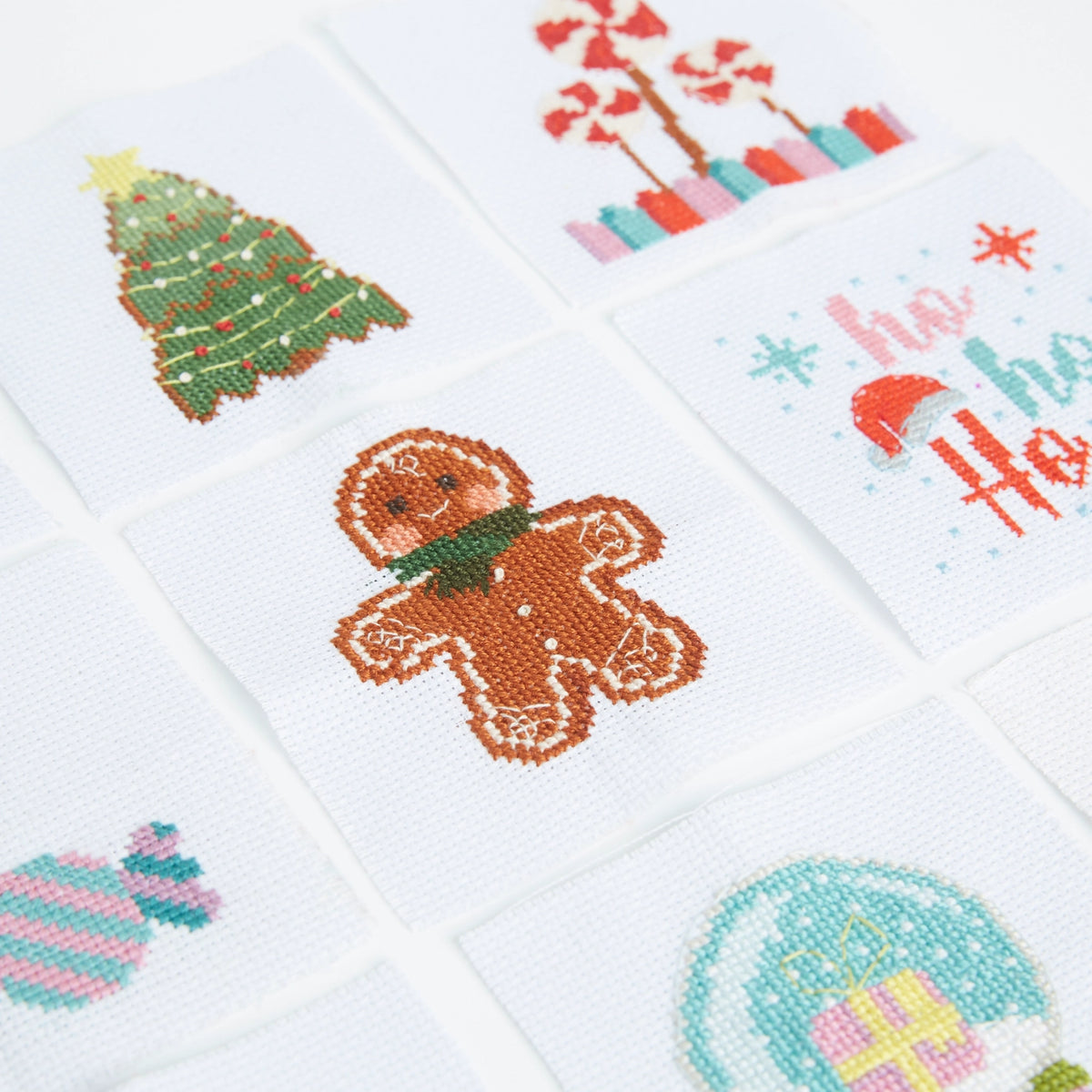 Mini Cross Stitch Kits 12 Designs Gingerbread