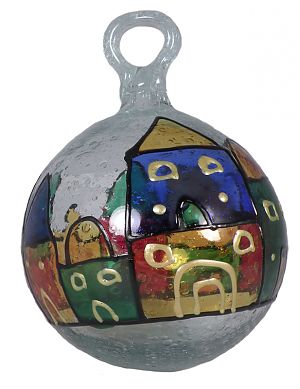 Christmas Glass Ball -Jerusalem design