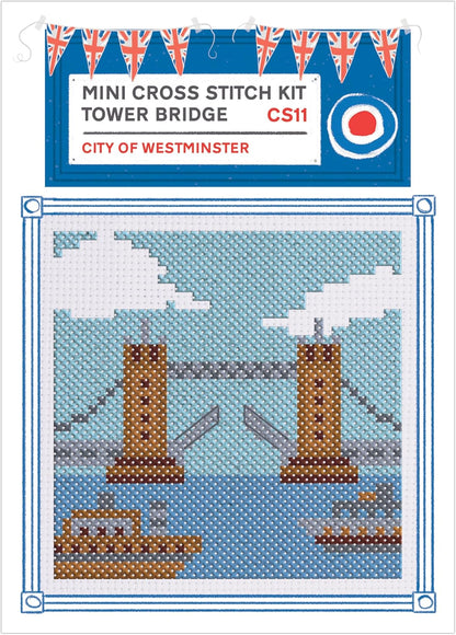 Sew & So On Mini Cross Stitch Kits, 12 Mini London Designs