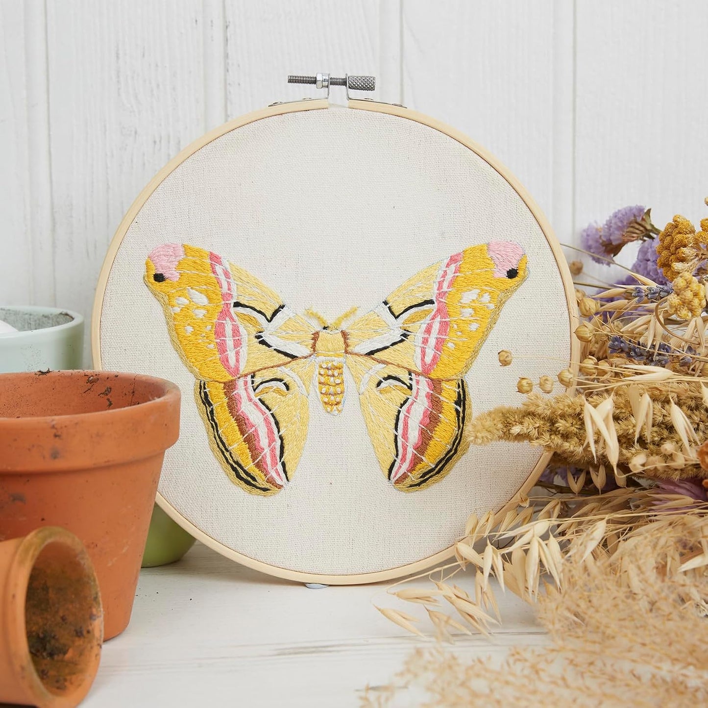 Embroidery Sewing Craft Kit Beautiful Moth
