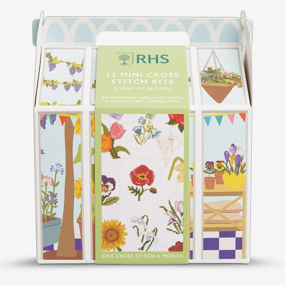 Rhs Mini Cross Stitch Kits, 12 Months of Cross Stitch