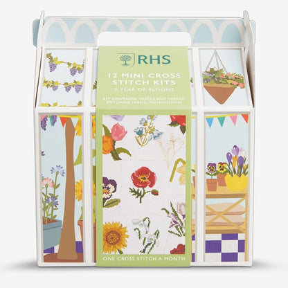 Rhs Mini Cross Stitch Kits, 12 Months of Cross Stitch