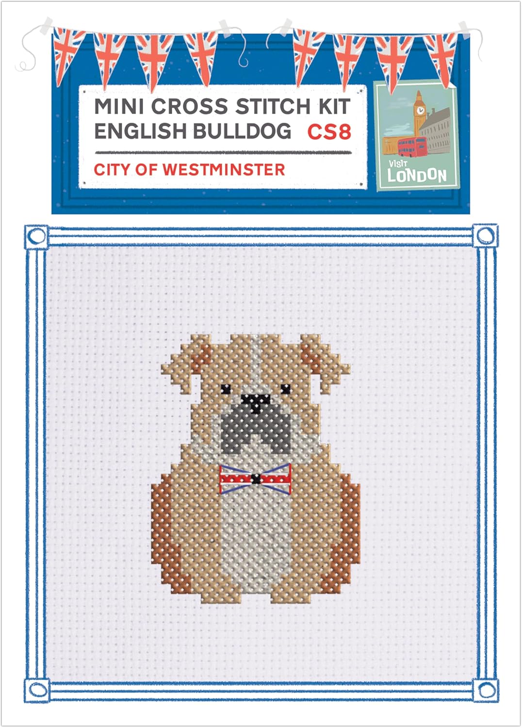 Sew & So On Mini Cross Stitch Kits, 12 Mini London Designs