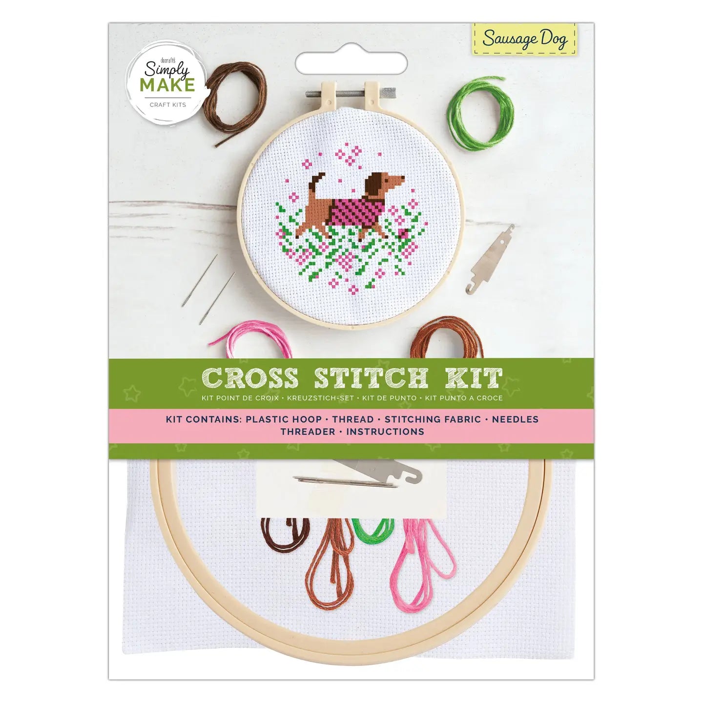 Cross Stitch Kit - Sausage Dog