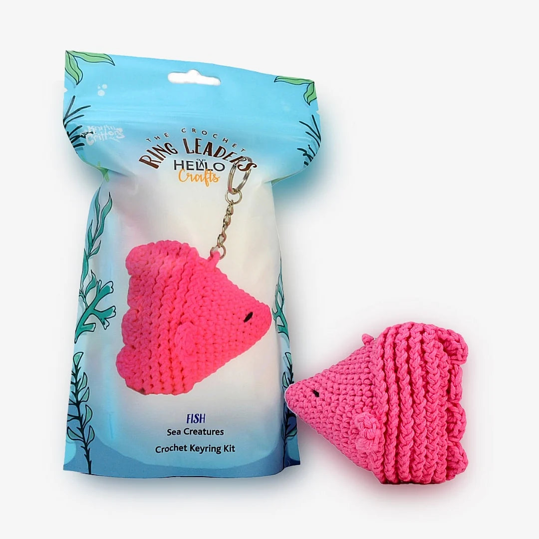 Ringleaders Keyring Crochet Kit - Sea Creature - Fish
