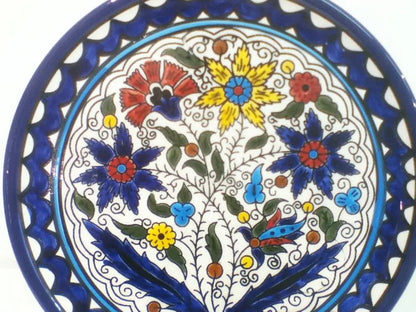 Handmade Palestinian Ceramic Plate