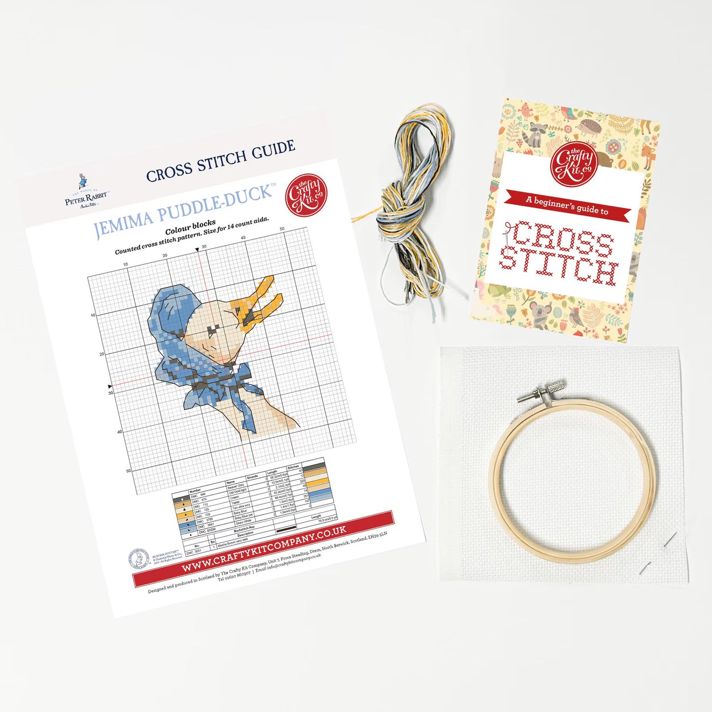 Beatrix Potter - Jemima Puddle-duck Mini Cross Stitch Kit