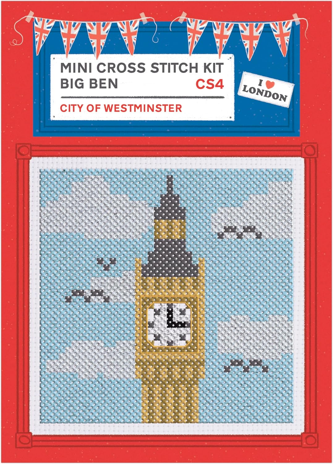 Sew & So On Mini Cross Stitch Kits, 12 Mini London Designs