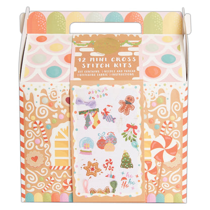 Mini Cross Stitch Kits 12 Designs Gingerbread