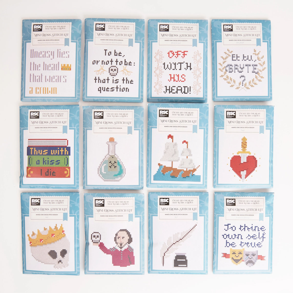 Royal Shakespeare Company 12 Crossstitch Histories Tragedies
