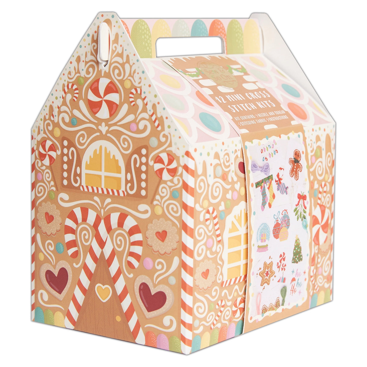 Mini Cross Stitch Kits 12 Designs Gingerbread