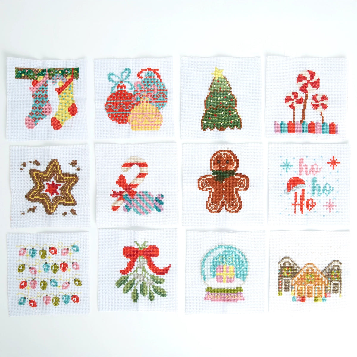 Mini Cross Stitch Kits 12 Designs Gingerbread