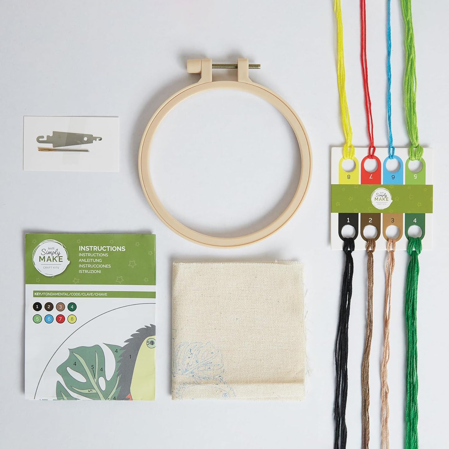 Embroidery By Numbers Toucan Craft Stitch Kit