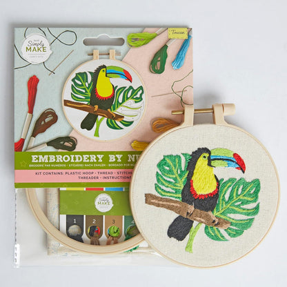 Embroidery By Numbers Toucan Craft Stitch Kit