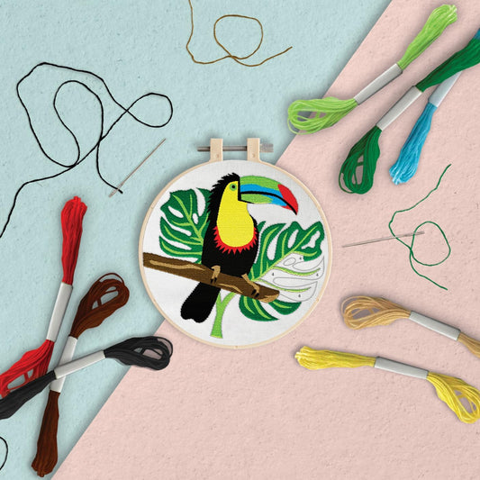 Embroidery By Numbers Toucan Craft Stitch Kit