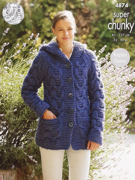 Jacket & Sweater Knitted in Big Value Super Chunky