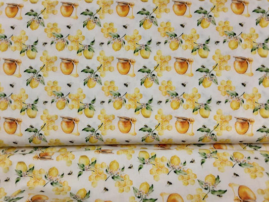 Little Johnny - Honeycomb Lemons Cotton
