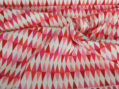 Pink and White Triangles