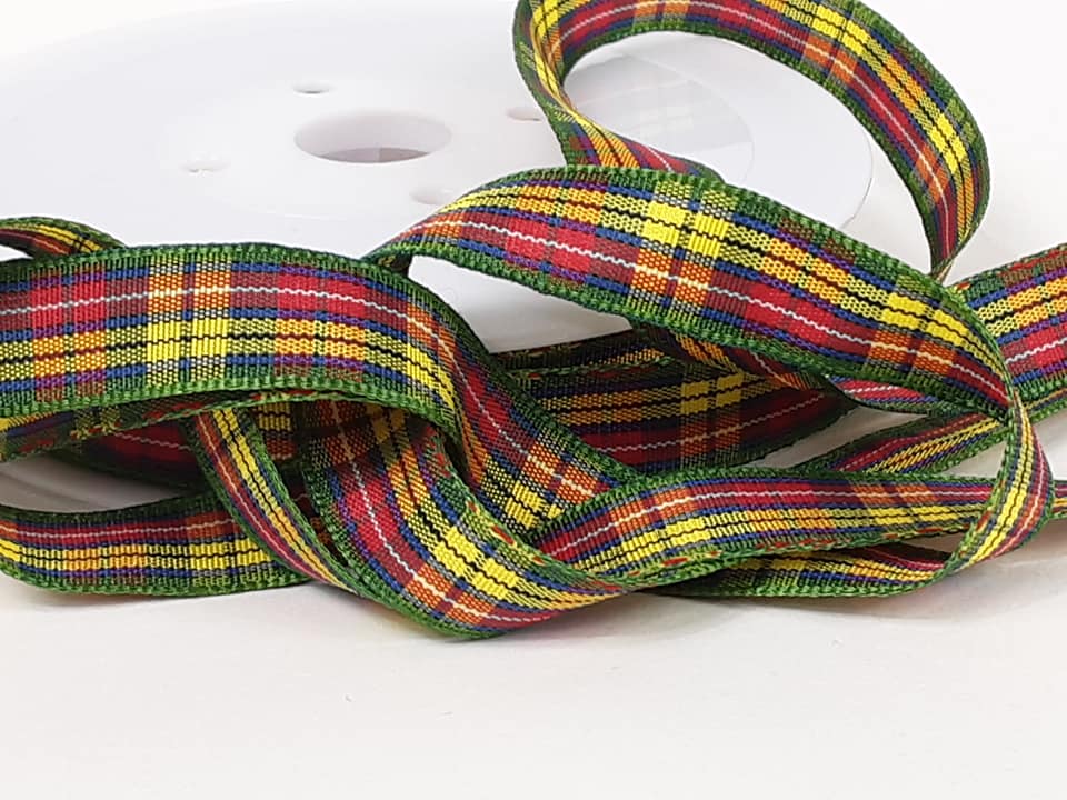 12mm Tartan Ribbon