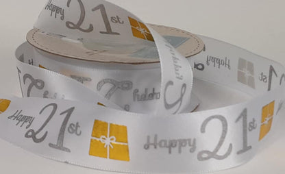 Special Birthday - 21st: Satin 25mm