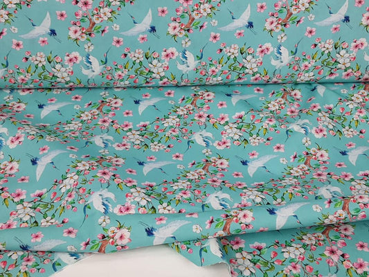 Little Johnny - Floral Cranes