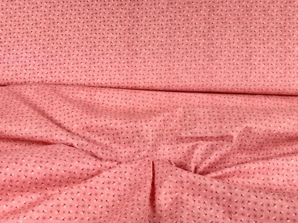 Brown & White Pattern on Pink