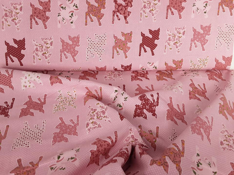 Pink Baby Deer Pattern
