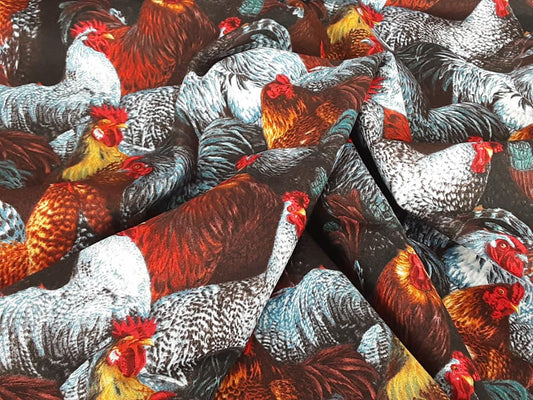 Realistic Chickens Cotton