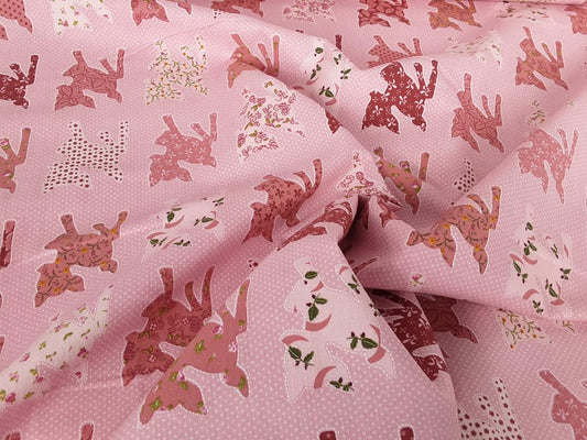 Pink Baby Deer Pattern