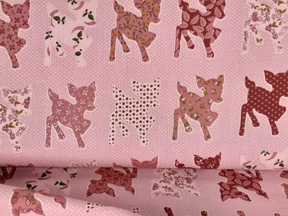 Pink Baby Deer Pattern