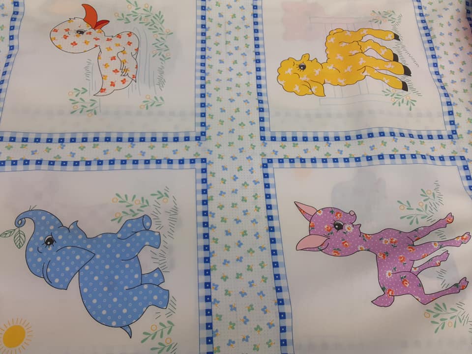 Purple Check Giraffe