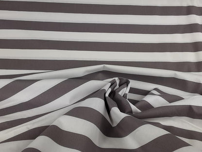 Wide Stripe Cotton Poplin