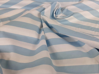 Wide Stripe Cotton Poplin