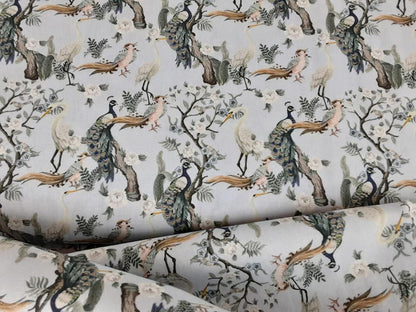 Little Johnny - Peacock Birds Cotton