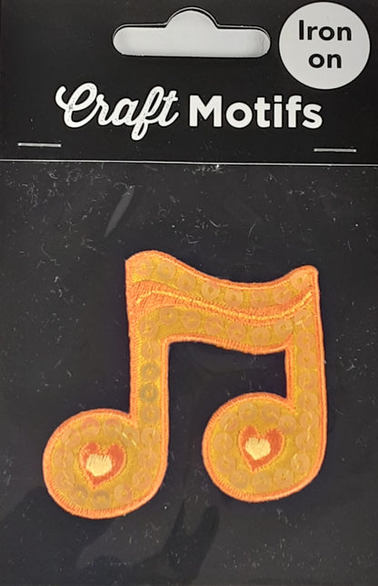 Motif: Music Notes: Large format card