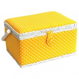 Medium Sewing Box, yellow
