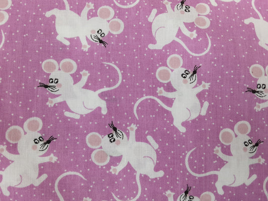 Cotton Poplin-Animal Design/ Mice