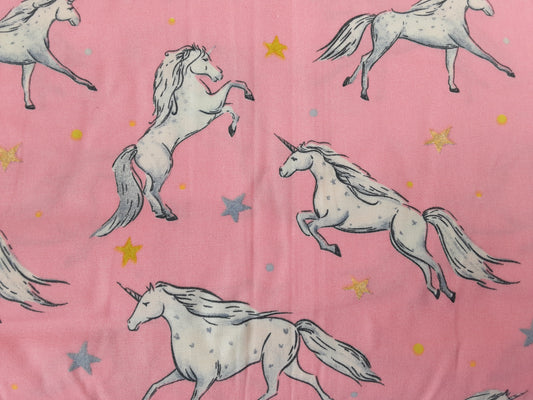 Cotton Poplin-Animal Design/ Unicorn