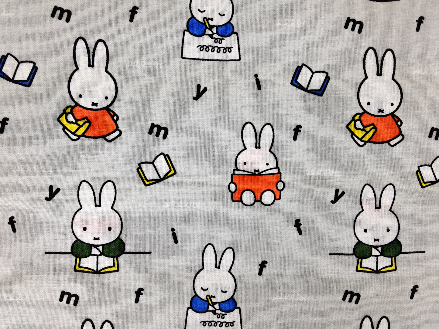 Miffy- At School- Cotton Prints/ Writing