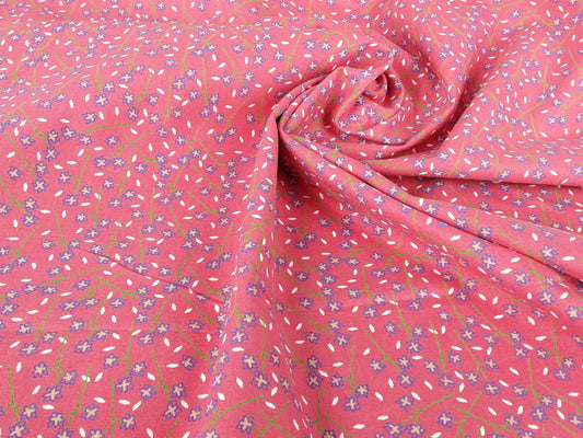 CUTE FLORALS – COTTON PRINT- RED