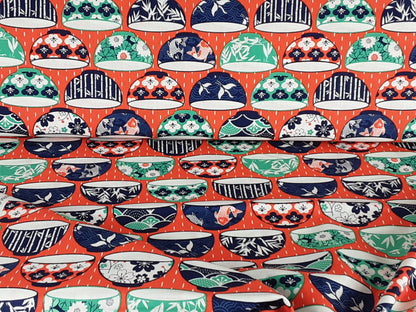 Kyoto Rice Bowl- Cotton Print