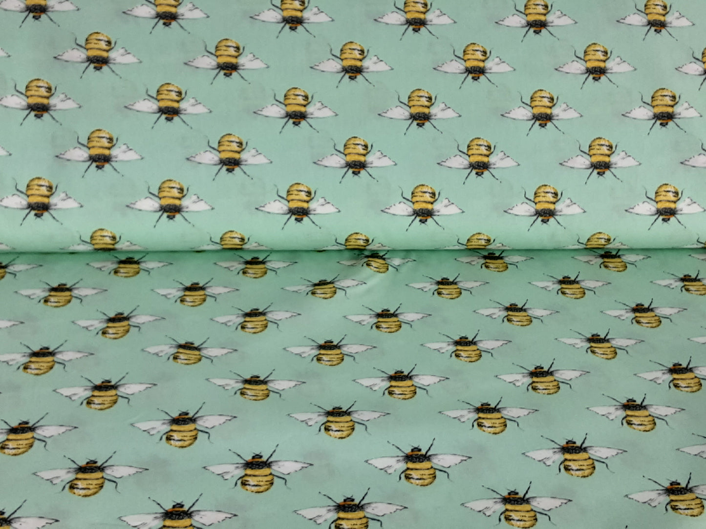 Bee Line- Cotton Print- Green