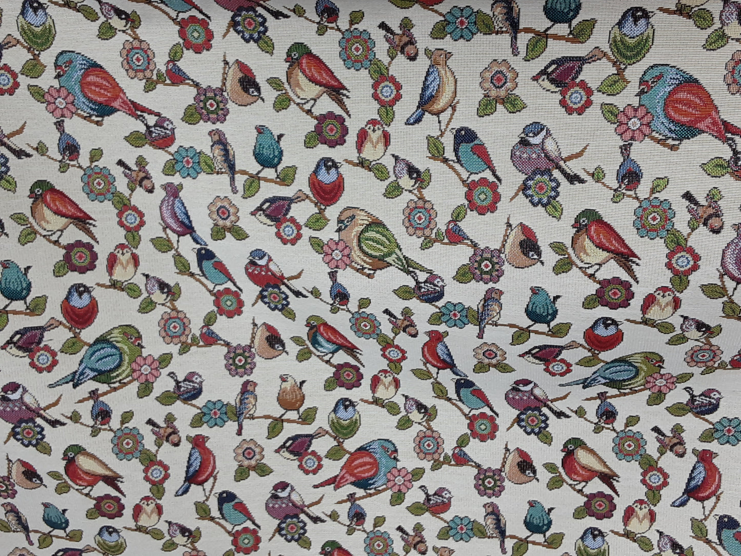 Birds Tapestry Cotton Rich Fabric