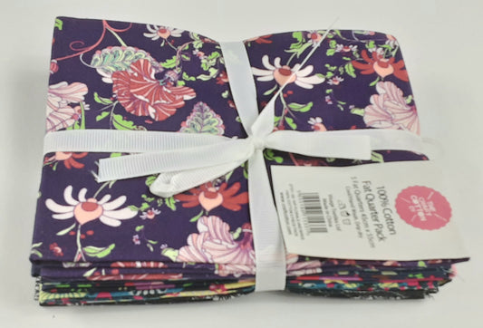 Hip Florals and Birds- Fat Quarter